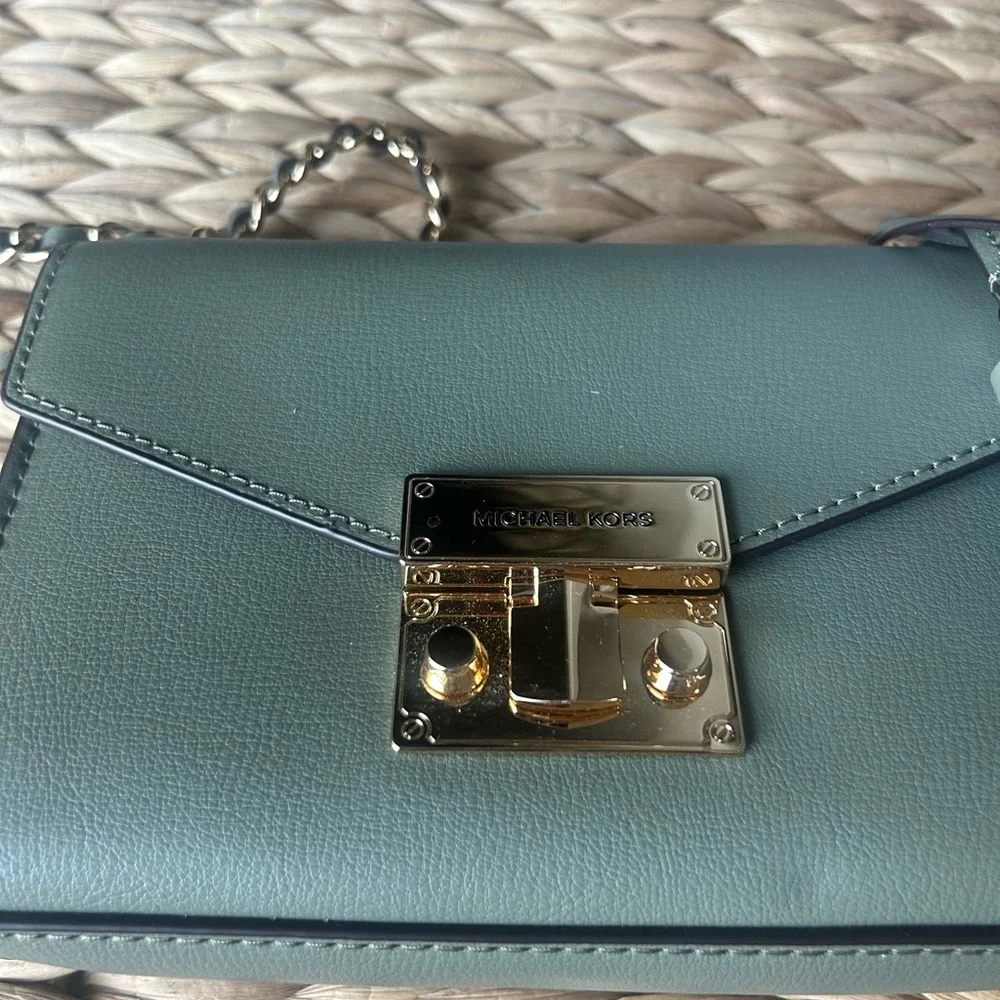 Michael Kors Sage Green Crossbody Bag - Picture 6 of 12